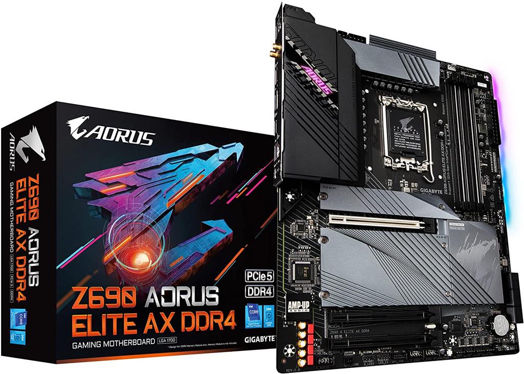 مادربورد GIGABYTE Z690 AORUS Elite AX Gigabyte Z690 AORUS ELITE AX DDR4 Motherboard